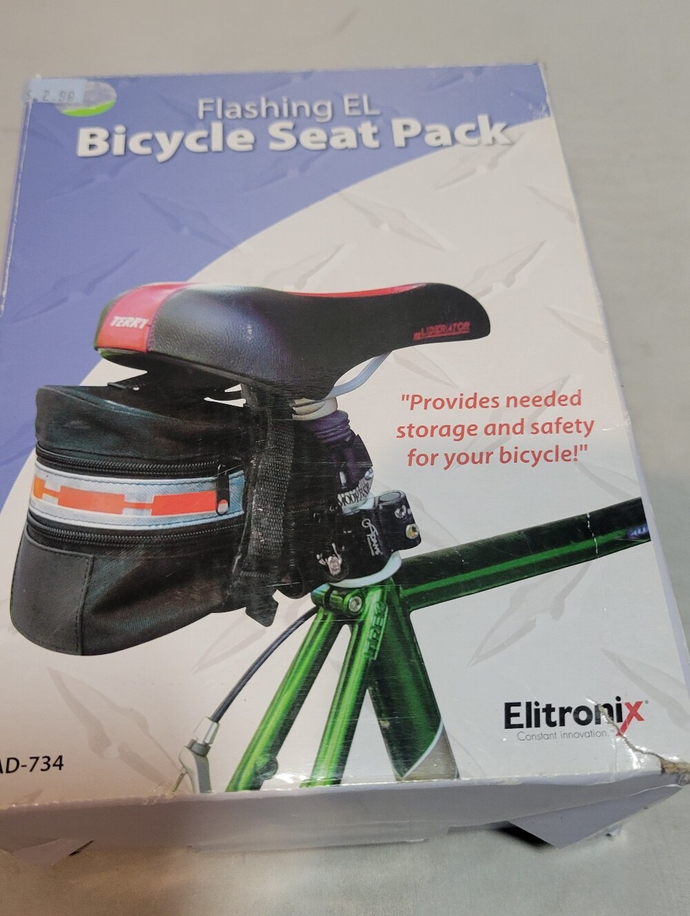 Eletronix Bicycle Saddle Bag Under Seat 3D Shell Cycling Seat Pack Black